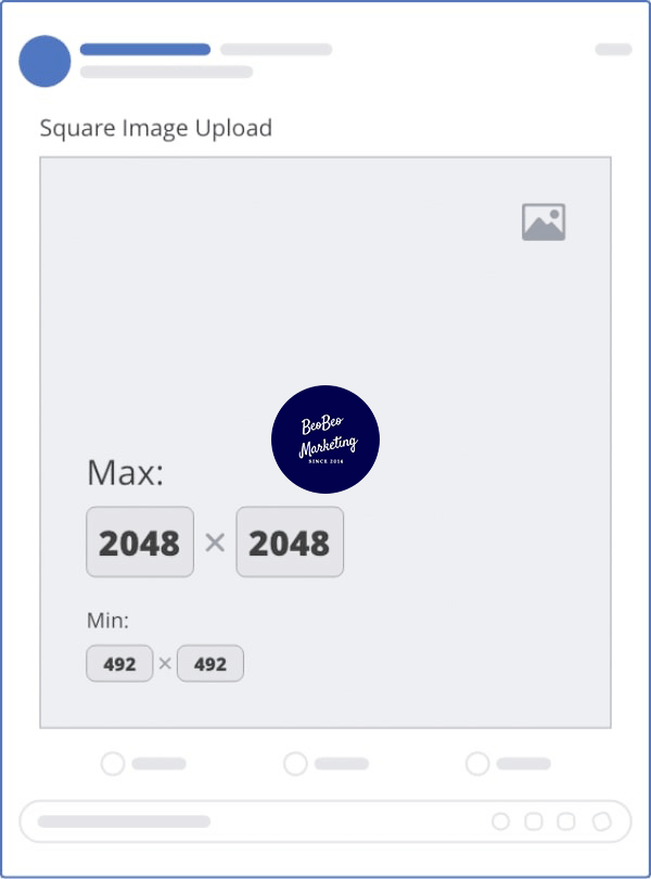 kích thước ảnh đăng facebook 1 hình vuông