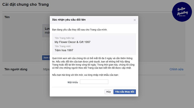 Làm sao đổi tên Fanpage hạn chế rủi ro giúp giữ top