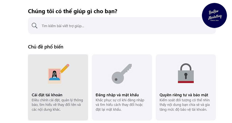 Gửi yêu cầu hỗ trợ đổi tên Fanpage từ Facebook