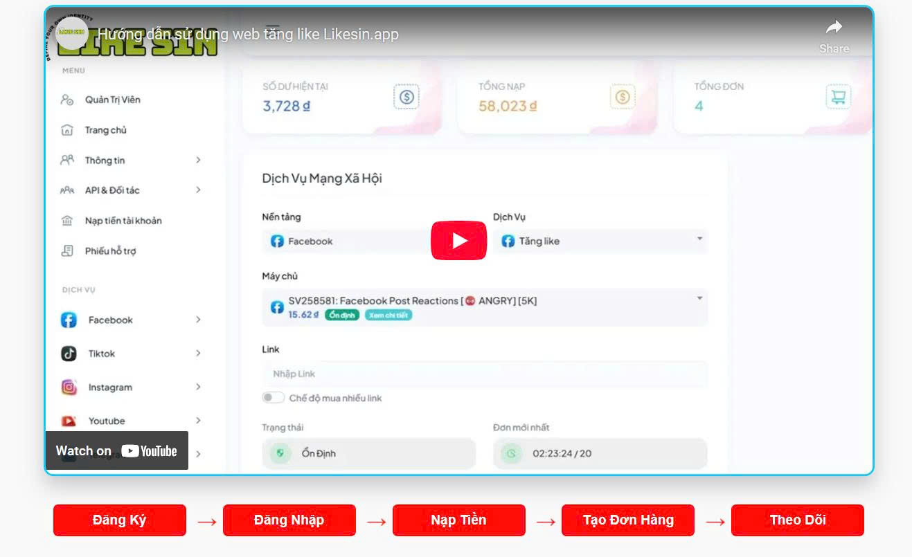 Web tăng follow instagram miễn phí