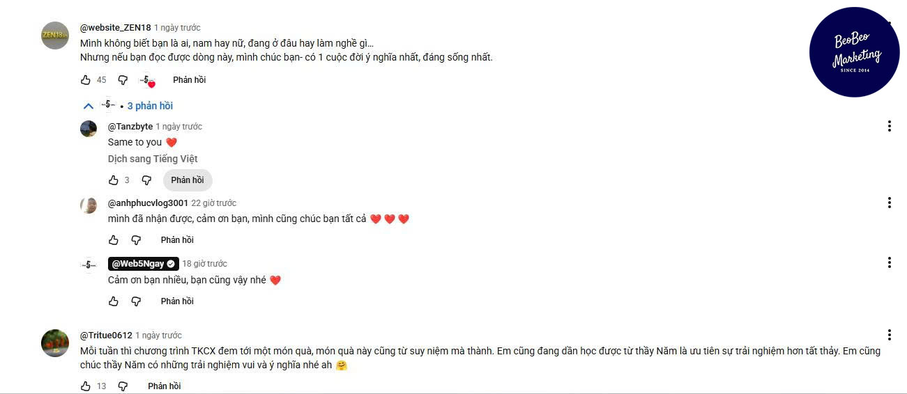 Tương tác mạnh với người xem