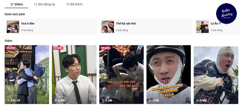 Tăng view thật tiktok free tạo series nội dung
