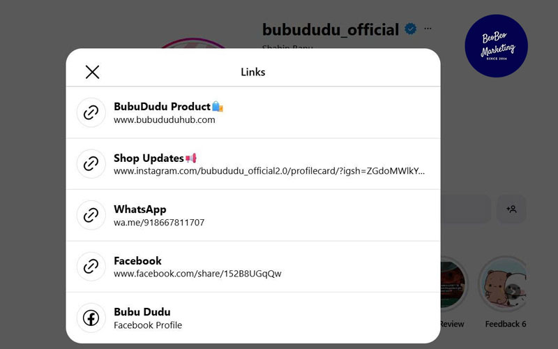 Chia sẻ Instagram trên các nền tảng khác